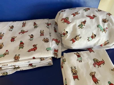 Cynthia Rowley - 全套 3 件套 - 圣诞腊肠犬毛衣 — 第 1/4 张图片