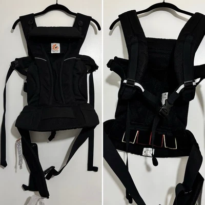 Portabebés Ergo Baby Omni Breeze Onyx Negro Malla Aire Frío Foto 1 de 4