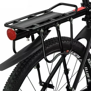 Alloy Rear Bicycle Pannier Rack Carrier Bag Luggage Cycle Mountain Bike 65kg Max - Picture 1 of 8