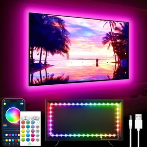 GIPOYENT Music Sync LED TV Backlight, RGB Color Changing Light Strip for 55-80 I - Picture 1 of 6
