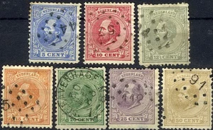 Niederlande 1872 König Wilhelm gebraucht (SC# 23, 25-28, 30-31) - Bild 1 von 1
