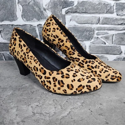 Hotter Joanna Heels Size 4.5 UK Leopard Print Hair On Leather Standard Fit New - Image 1 of 4