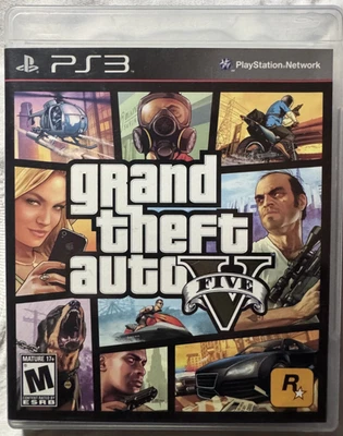 Grand Theft Auto V 5 - PlayStation 3 PS3 / Minimally Used / Case W/ Manual & Map - Image 1 of 4