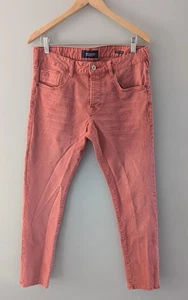Scotch & Soda Ralston Jeans Mens 32x32 Red Slim Fit Button Fly Amsterdam Blauw - Picture 1 of 5