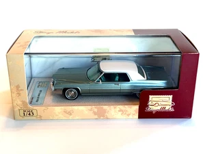 MODELOS DE SELLO STM71602 1:43 1971 CADILLAC CUPÉ DE VILLE ADRIATIC TURQ. ¡NUEVO EN CAJA COMO NUEVO! - Imagen 1 de 24