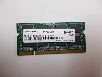 Mushkin Essentials PC2-8400 SODIMM, 5-5-5-18, 1.8V Notebook Memory, 2 GB, 991577 - Image 1 of 2