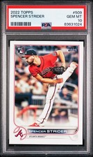 2022 Topps Spencer Strider Rookie Card #509!  PSA 10!