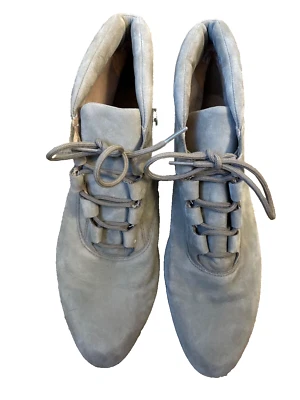 Botas Rockport Mujer Desierto Cuero Gris Puntera Almendra Con Cordones 10 M Foto 1 de 3