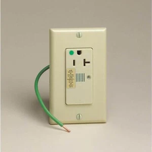 Decora Plus 20 Amp Hospital Grade Extra Heavy Duty Self Grounding Single Outlet - Picture 1 of 4
