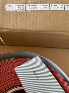 1 Ft Alpha Gray Flat Ribbon Cable 37 Conductors, 28 AWG - Picture 1 of 4