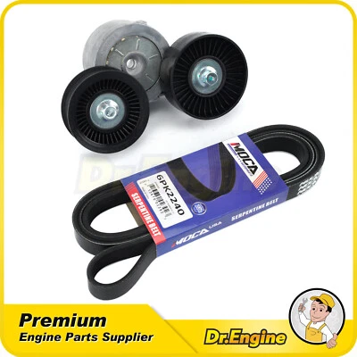 Serpentine Belt Drive Component Kit fit 00-03 Dodge Dakota Durango Ram 1500 4.7L - Image 1 of 4