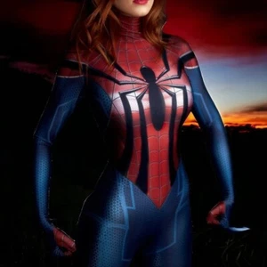 Spider-Girl Jumpsuit Mayday Parker Bodysuit Women Cosplay Costume Halloween Suit - Picture 1 of 9