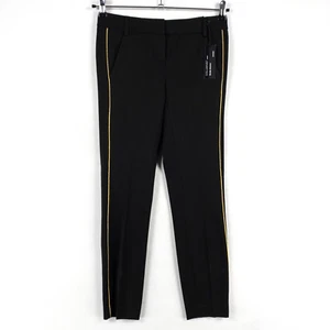 Express Hose Damen 00R schwarz Columnist Ankle gold Seitenstreifen Studio Stretch - Bild 1 von 9