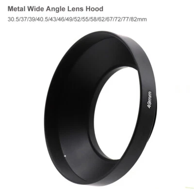 Metal Screw in Wide Angle Lens Hood 30.5/37/40.5/43/46/49/52/55/58/67/72/77/82mm - Image 1 of 4