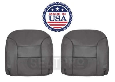 Se adapta a GMC Yukon SLT SLE 1995-1999 2x4 GT gris cubierta de asiento inferior delantera de cuero Foto 1 de 4