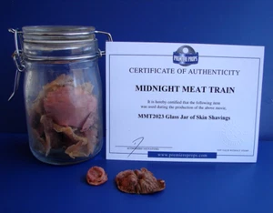 MIDNIGHT MEAT TRAIN Screen Used Prop Jar skin Shavings Clive Barker HELLRAISER - Picture 1 of 14