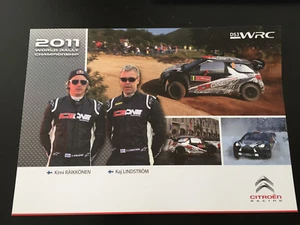 CP POSTCARD CARTOLINA CITROEN DS3 RAIKKONEN RALLYE DE PORTUGAL 2011 WRC RALLY - Picture 1 of 2