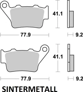 Bremsbeläge hinten Braking 773CM56 APRILIA 750 900 1200 Dorsoduro- 1200 Caponord - Bild 1 von 2