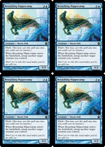 MTG - 4x BREACHING HIPPOCAMP - Theros (C) - Picture 1 of 1