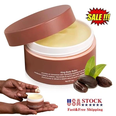 Crema hidratante de colonia orgánica coronada King Body Butter 4 oz/120 g para hombre aroma cálido Foto 1 de 4