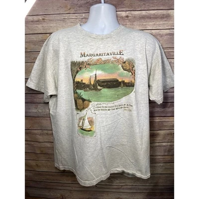 Camiseta Margaritaville "It's Five O'Clock Somewhere" - Tamanho XL Coastal 1996 - Imagem 1 de 4