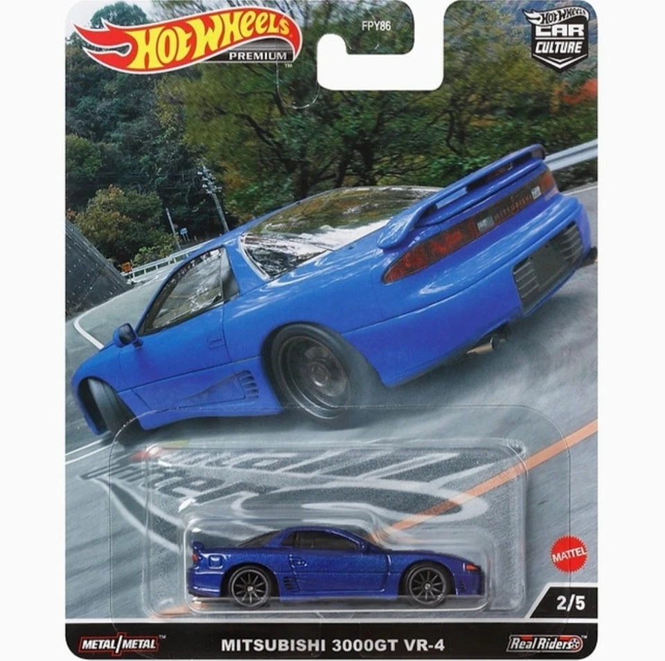 Hot Wheels 2022 Car Culture Mountain Drifters azul Mitsubishi 3000GT VR-4 2/5 Foto 1 de 1