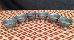 (6) WILTON ARMETALE ARADO TABERNA PATAS DE PELTRE Juego de SEIS COPAS de Bebida de 2" de Alto - Imagen 1 de 9
