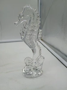 Waterford Kunstglas klar Kristall Seepferdchen - Bild 1 von 12