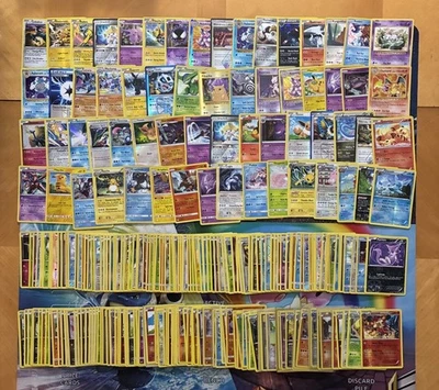 Lote de cartas Pokemon pré-espada e escudo holográfico reverso holográfico fogo Charizard Eevee 1845+ - Imagem 1 de 4