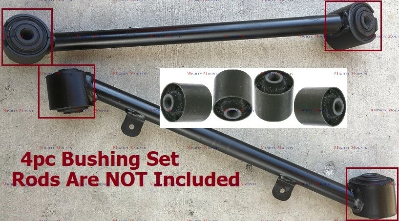 MPP038 4pc Bushing Set Fits Isuzu Rodeo 1998 - 2004 Amigo 1998 - 2000 Rear Links - Image 1 of 1