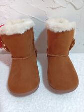 TODDLER BOOTIE GIRL Size "5" BROWN SOFT COMFY