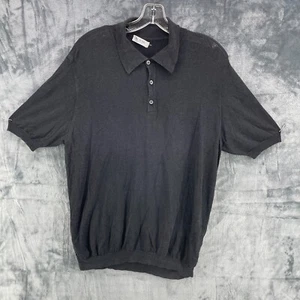 Pal Zileri Gruppo Forall Polo Shirt Large Size 3 Made in Italy Dark Grey Black - Picture 1 of 12