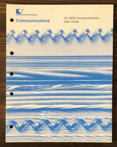 Computervision - CV 3270 Kommunikation Benutzerhandbuch (1982) - Bild 1 von 5