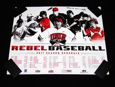 UNLV Hustlin' Rebels NCAA Baseball  2011 Team Season Poster 20x16