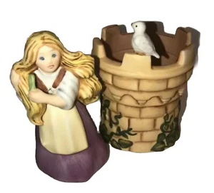 Franklin Mint Vintage Porcelain Fairy Tale Figurine Murphy Rapunzel - Picture 1 of 13
