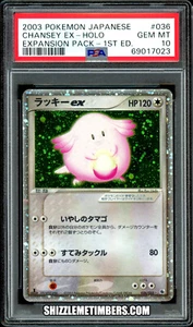Chansey EX 036/055 Japanese 1st Edition Ruby Sapphire Expansion Pack - PSA 10 - Picture 1 of 2