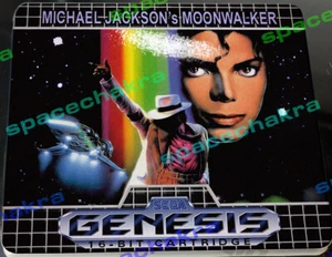 Michael Jacksons MOONWALKER Genesis hochwertigstes glänzendes Ersatzetikett - Bild 1 von 1