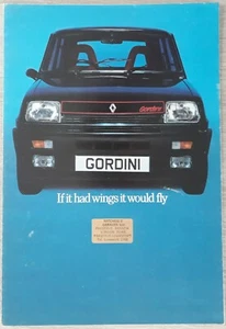 Folleto Renault 5 Gordini 1979 - Imagen 1 de 3