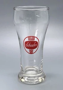 Schaefer Bier Schein Glas / Vintage Taverne Barware Werbung / Männerhöhle Bar Deko - Bild 1 von 9