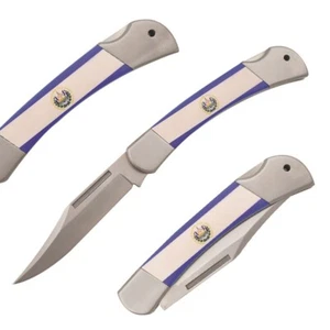Cuchillo plegable manual El Salvador de 9,5" con estuche de transporte - Imagen 1 de 5