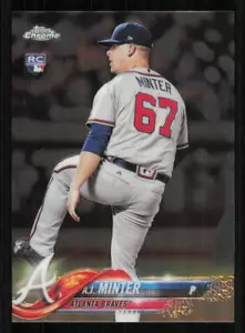2018 Topps Chrome #180 A.J. Minter RC - Picture 1 of 2