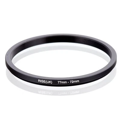 RISE(UK) 77-72MM 77 MM- 72 MM 77 to 72 Step Down Ring Filter Adapter - Image 1 of 3