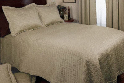 Ancient Coin Polyester Sateen Quilt and Sham Set - Image 1 of 3