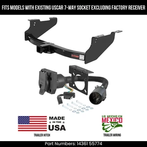 For 11-12 Ram 2500 Trailer Hitch w/ 7Pin Wiring Fit USCAR Plug Exc OE hitch Curt - Picture 1 of 17