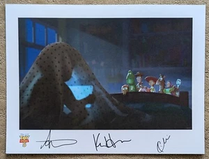 2024 Disney D23 Pixar TOY STORY 5 .. 3x Signed Andrew Stanton Print/Lithograph - Picture 1 of 6
