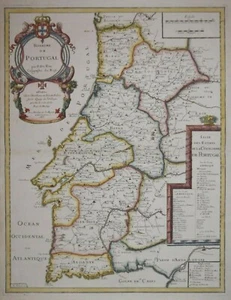 PORTUGAL - ROYAUME DE PORTUGAL POR PIERRE DU VAL. PUBLICADO PARÍS 1686. - Imagen 1 de 2