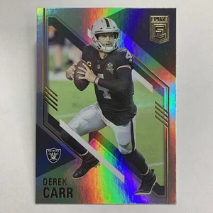 Panini Donruss Elite 2021 fútbol americano Derek Carr #36 Las Vegas Raiders - Imagen 1 de 3