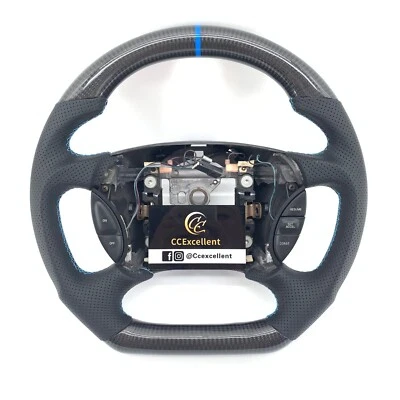 Volante de fibra de carbono real para Ford Mustang 1999-2004 Foto 1 de 4