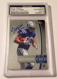 2012 Topps Finest Coby Fleener New Orleans Saints Signed Card PSA/DNA Slabbed - Picture 1 of 1
