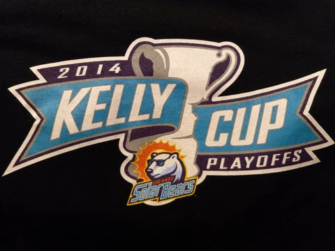 Orlando Solar Bears ECHL Hockey Men's XL Black 2014 Kelly Cup Playoffs T-Shirt Cover